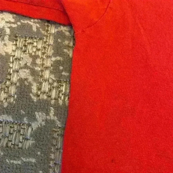 Kansas Jayhawks Nike Crimson&Blue Short Sleeve T Shirt size XXL color Red Flaws - Picture 7 of 7